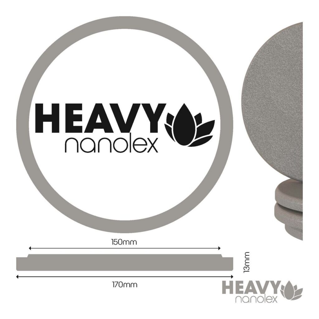 Nanolex Polishing Pad 170x13x150, Hard, Grey x3