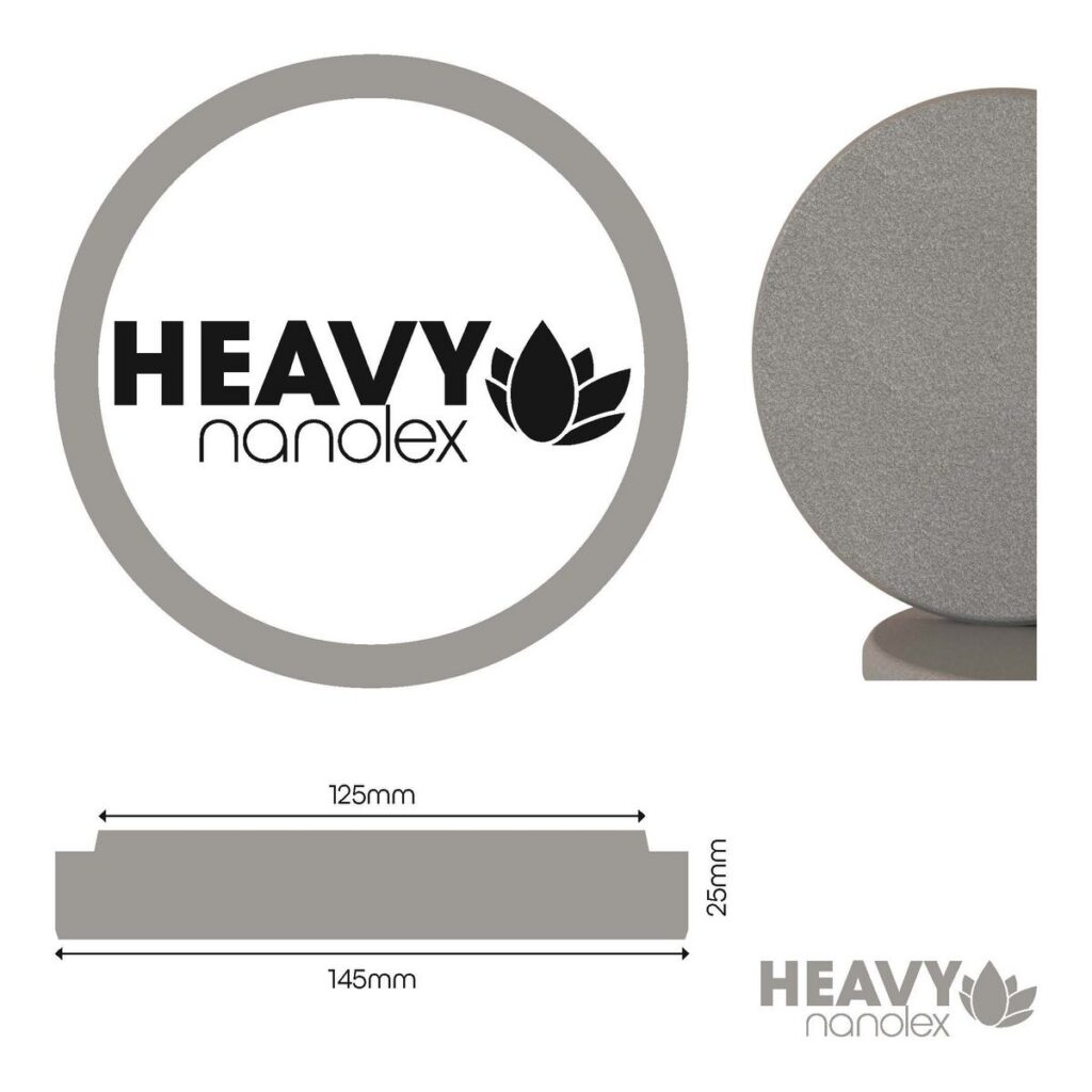 Nanolex Polishing Pad 145x25x125, Hard, Grey x1