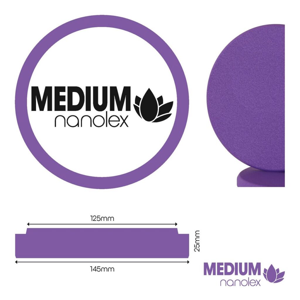 Nanolex Polishing Pad 145x25x125, Medium, Purple x1